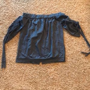 Off the shoulder open back top!
